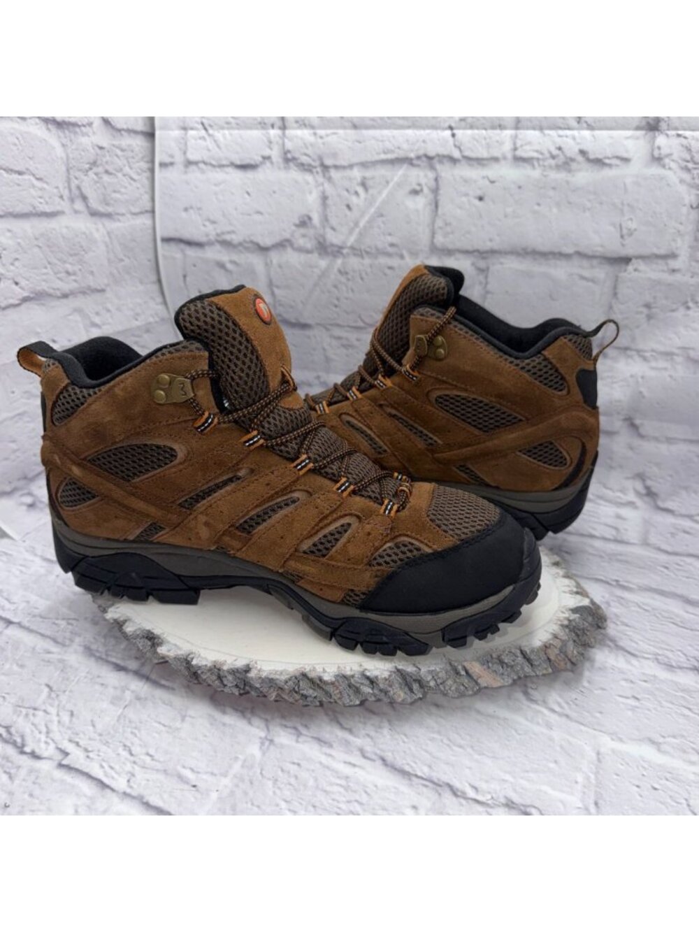 Merrell Mens Size 11 Moab 2 Mid Waterproof Hiking Boots Earth Brown J06051 - Picture 10 of 12